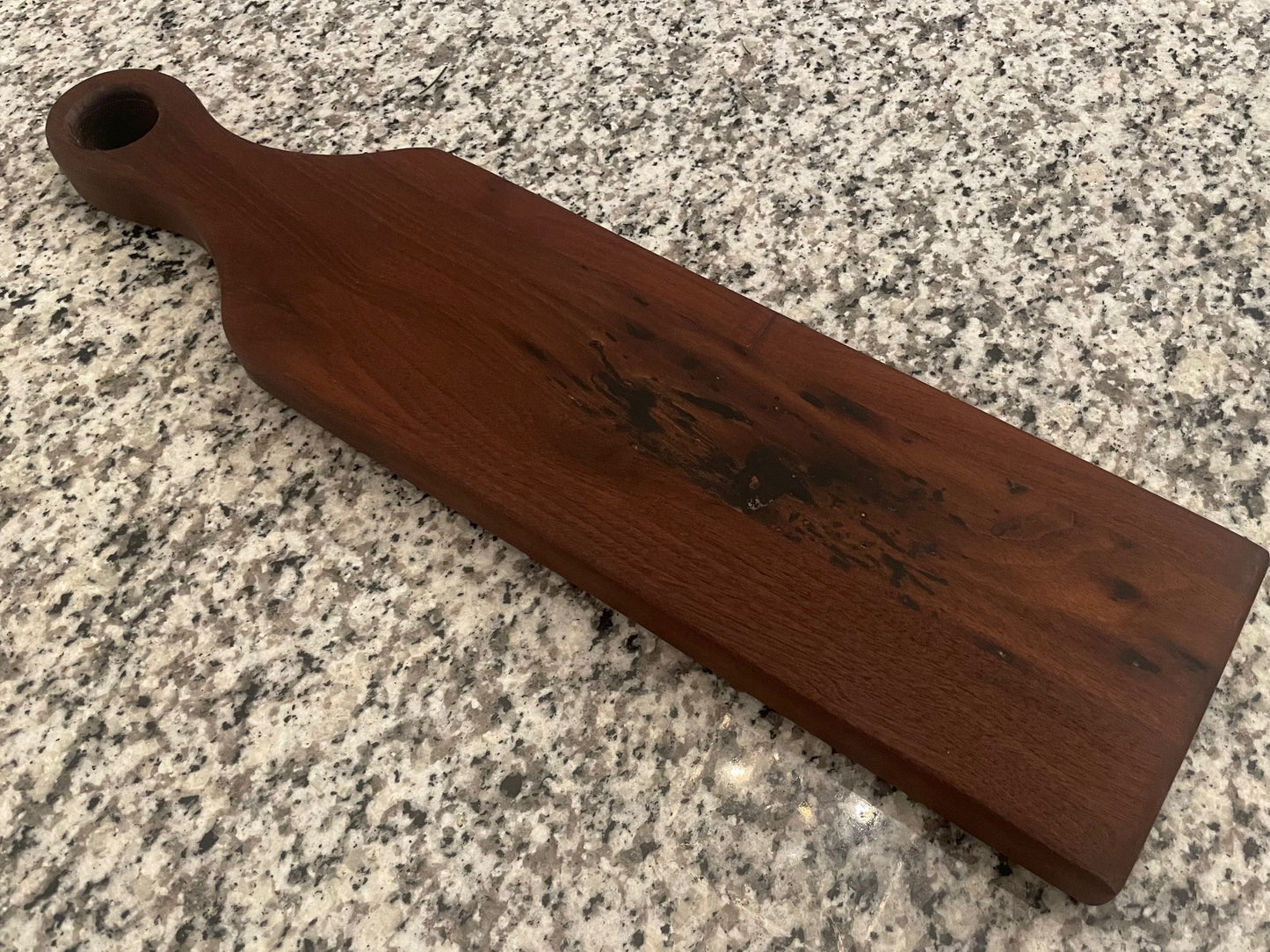 Bottle-shaped Walnut Serving Board