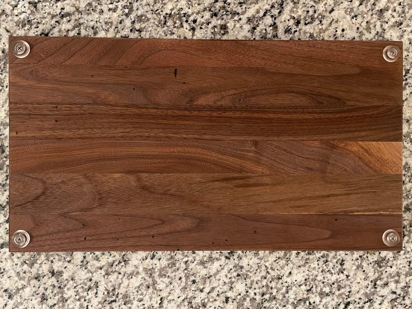 Large Walnut Cutting Board with Plastic Feet