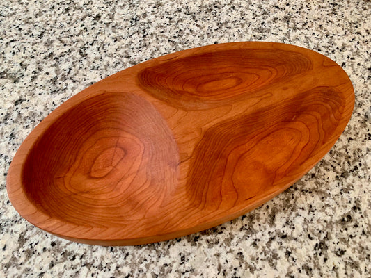 Three section serving tray