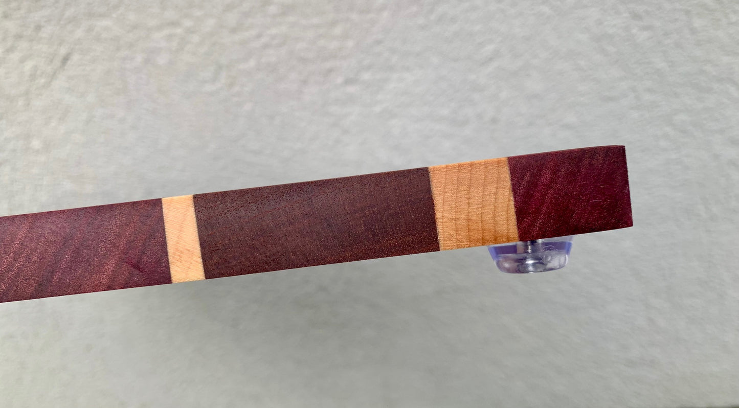 Purpleheart, Sapele and Maple Cutting Board