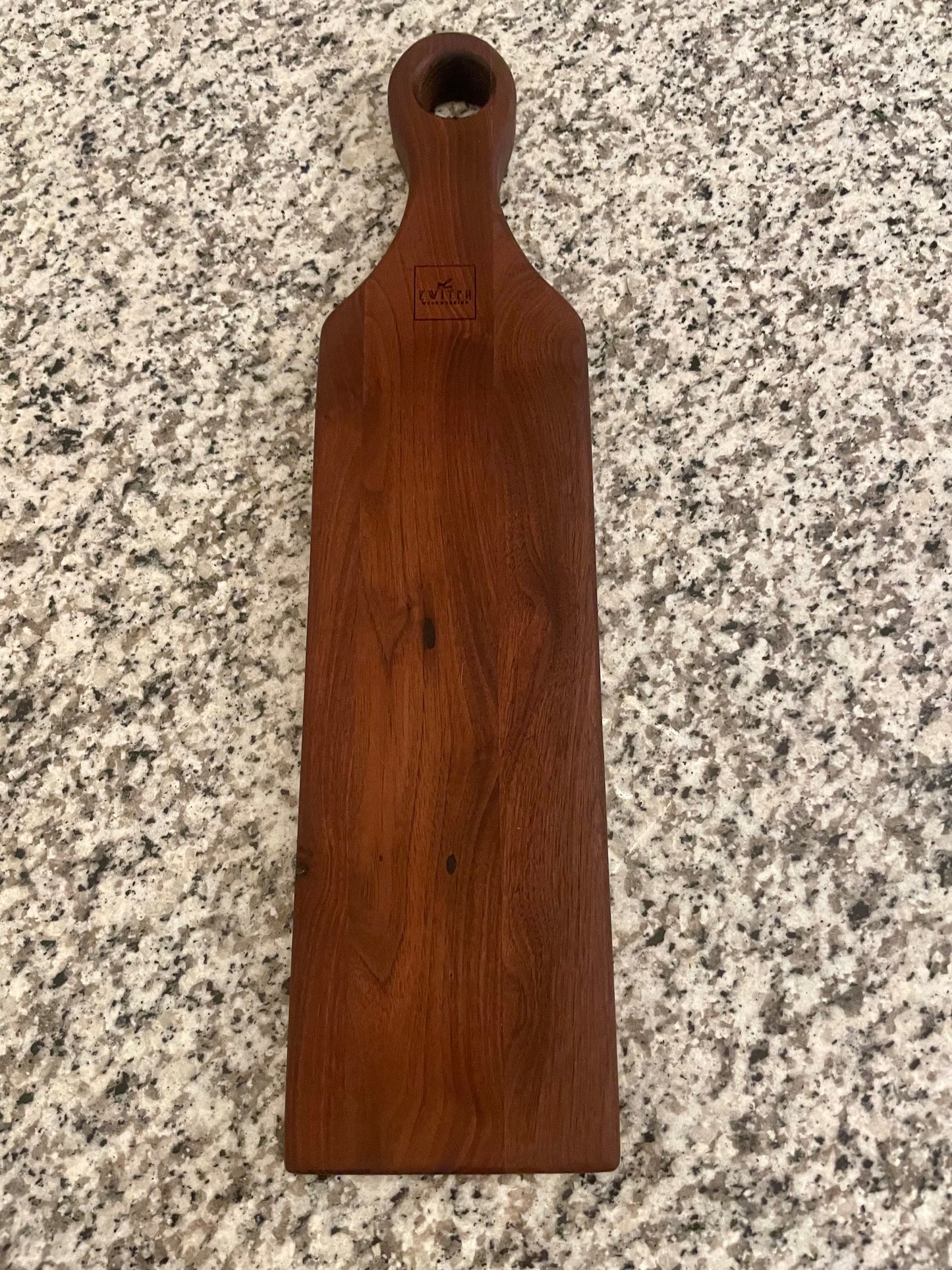 Bottle-shaped Walnut Serving Board