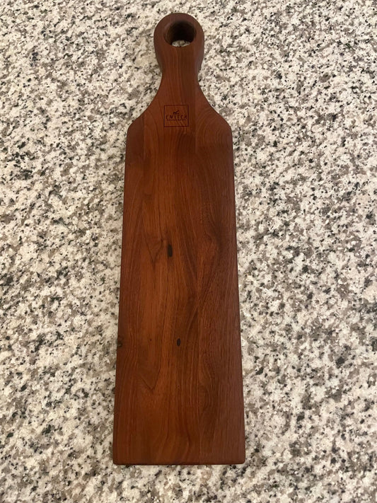 Bottle-shaped Walnut Serving Board