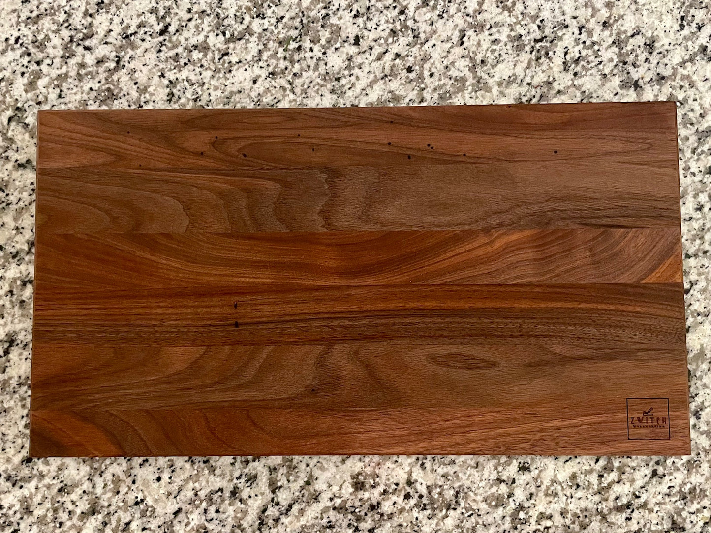 Large Walnut Cutting Board with Plastic Feet
