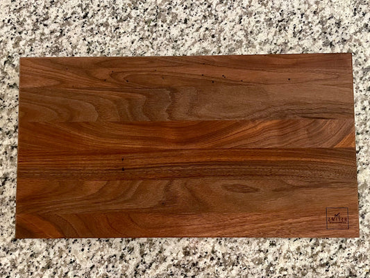 Large Walnut Cutting Board with Plastic Feet
