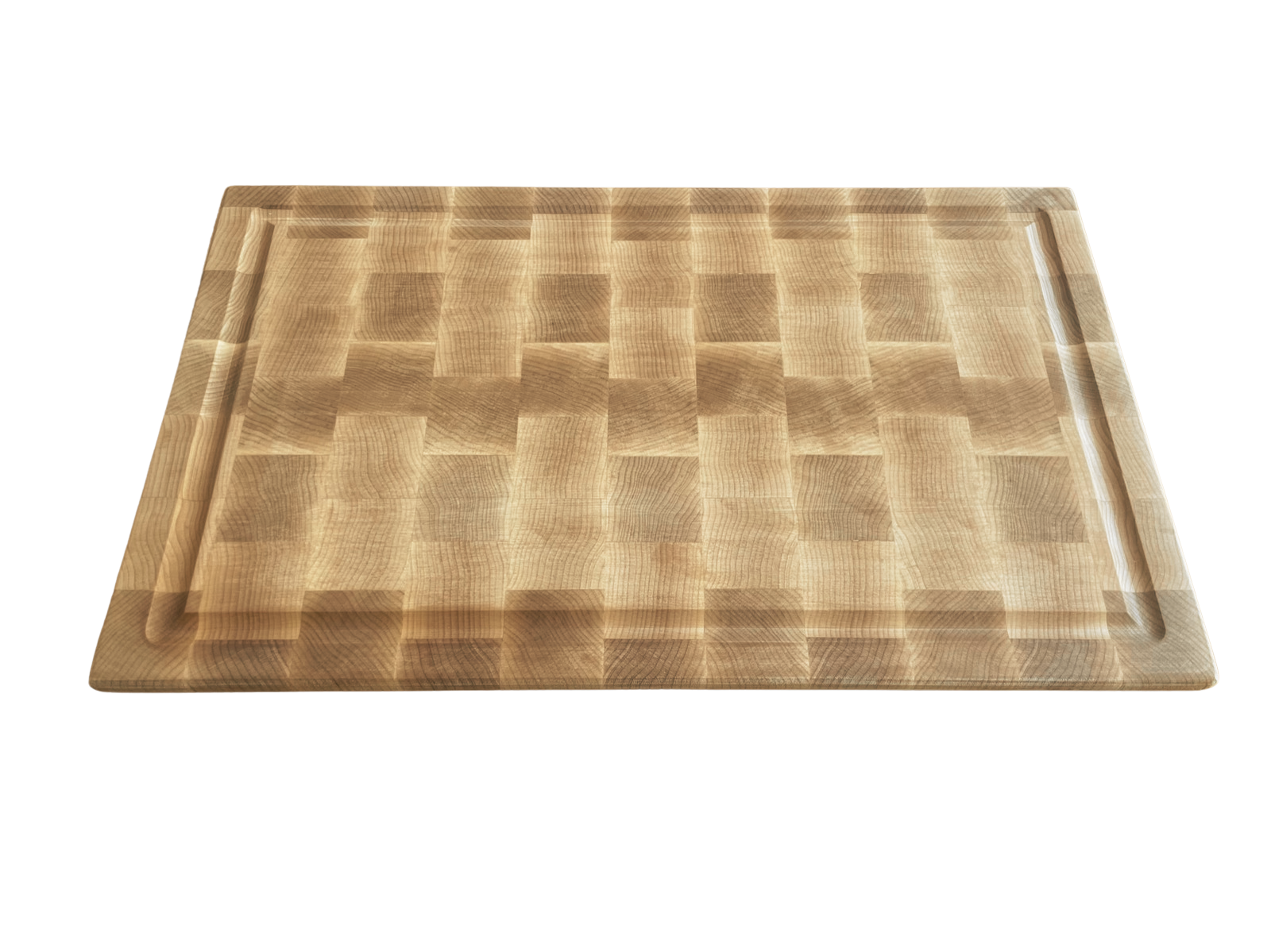 End Grain Maple Cutting Board with Juice Grooves 18x12x1.5'' 