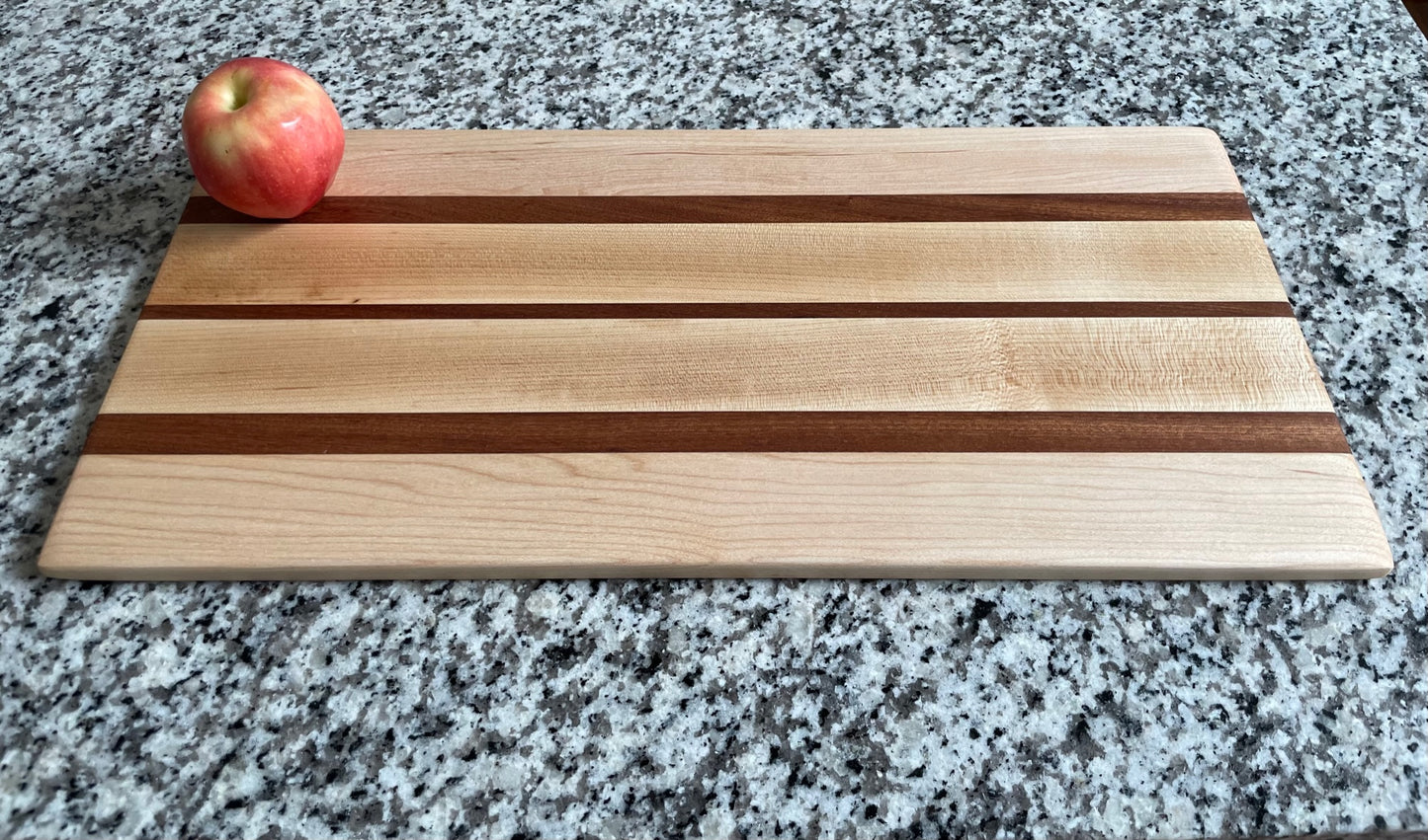 Maple and sapele charcuterie board