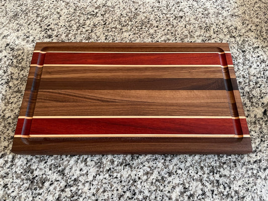 Walnut and Padauk Cutting Board